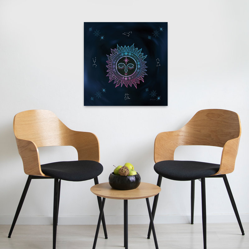 Mystic Sun, art contemporain, H 24 po x l 24 po