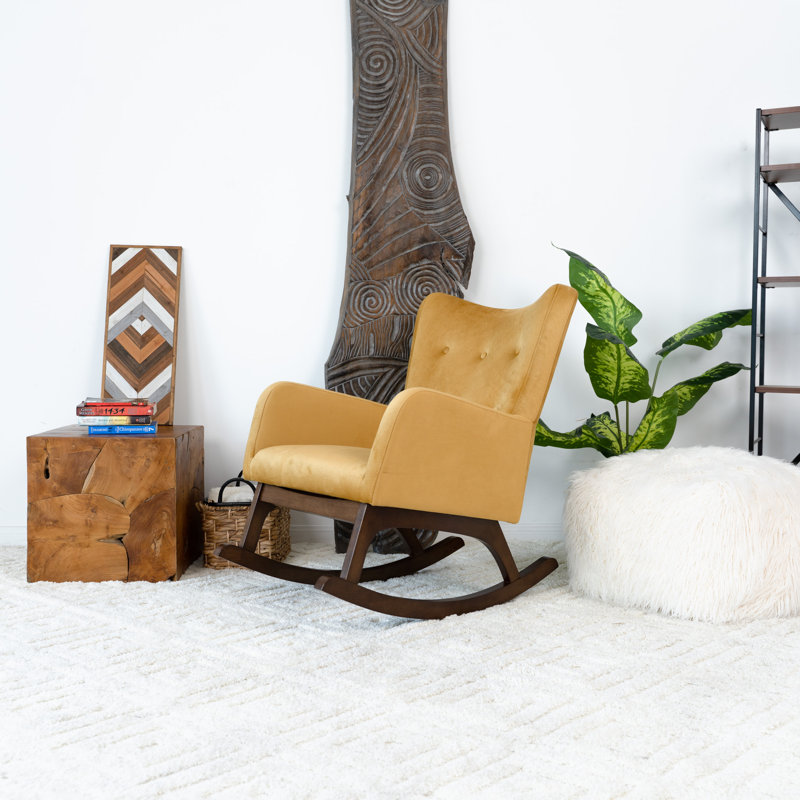 Chaise berçante Croce, Jaune