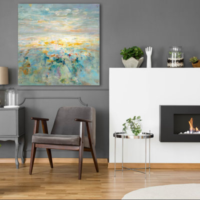  «The Sea Is Calling» par Danhui Nai, art mural en verre acrylique, 36 po x 36 po