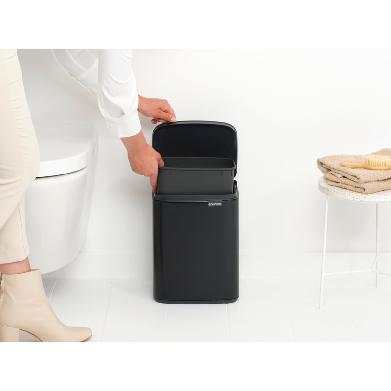 Brabantia 7 Litre Bo Waste Bin, Matt Black