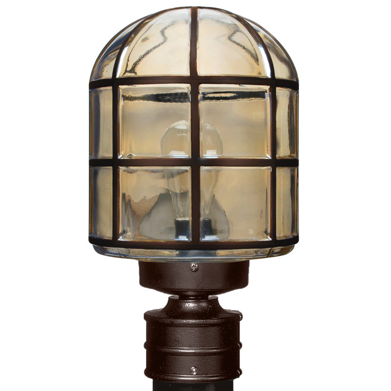 Tête de lanterne 1 lumière H 14,25 po Donnie, Bronze