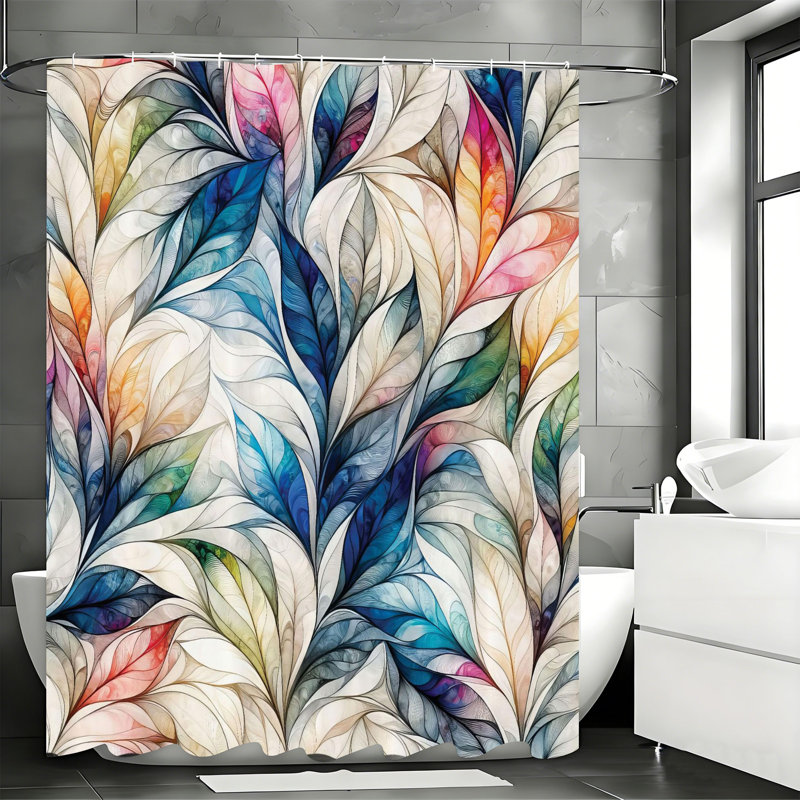 Shower Curtains with Hooks Included
