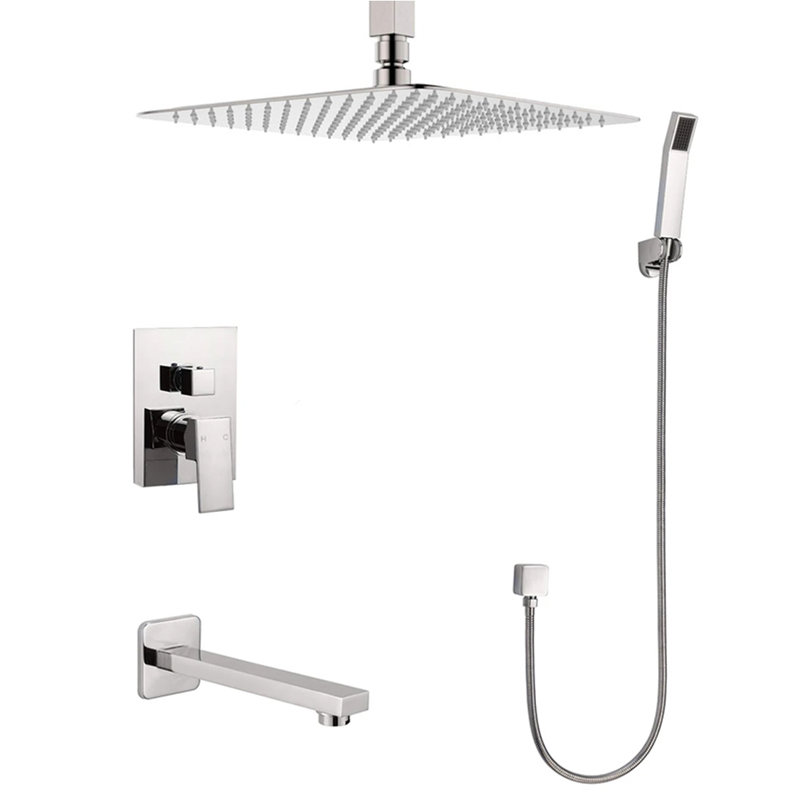 All-In-One Kit with Rough in-Valve, Brushed Nickel
