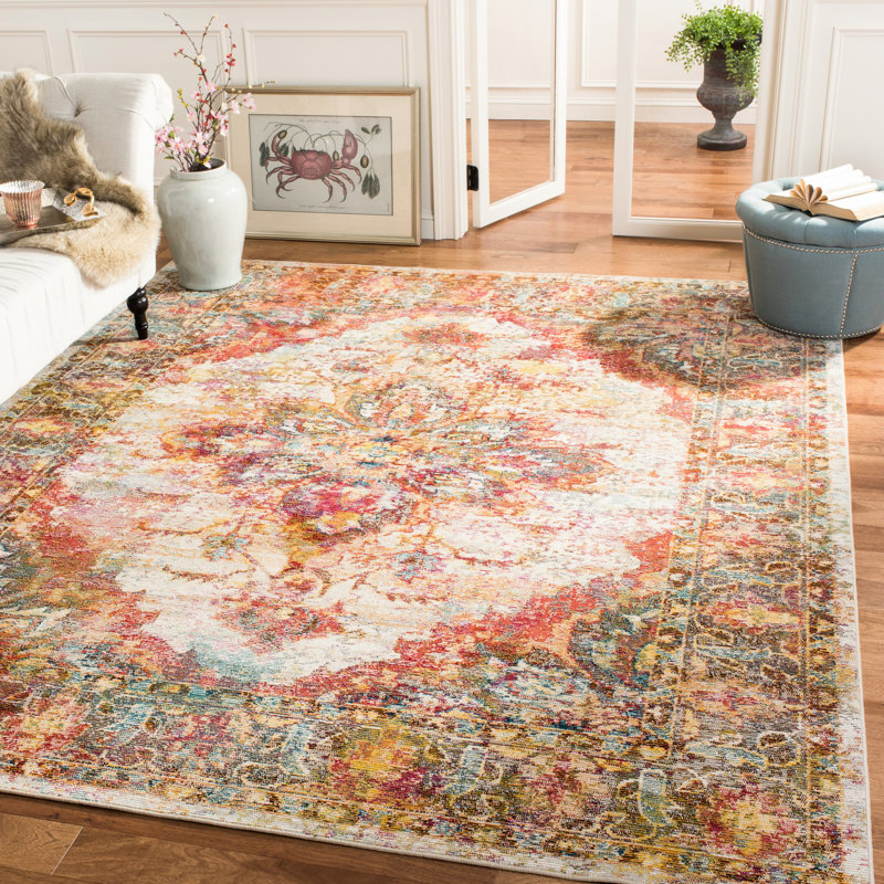 Mabel Crystal Performance Oriental Rug, Rectangle 9' x 12'