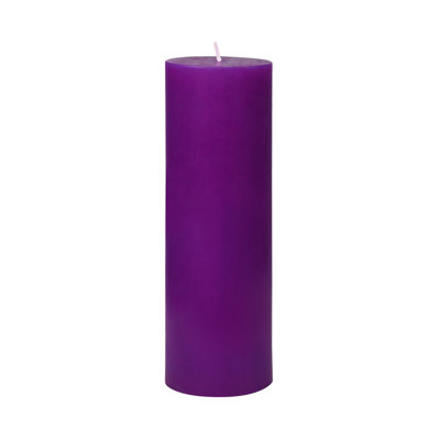 9 Inch Purple Pillar Candle