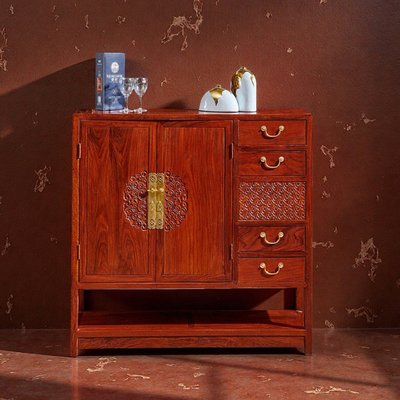 Classic solid wood storage shoe cabinet