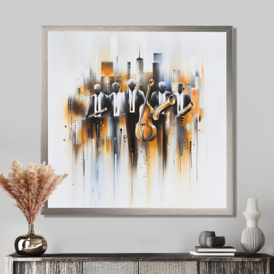 Abstrait Jazz Musisans In The Studio II - Music Jazz, art mural