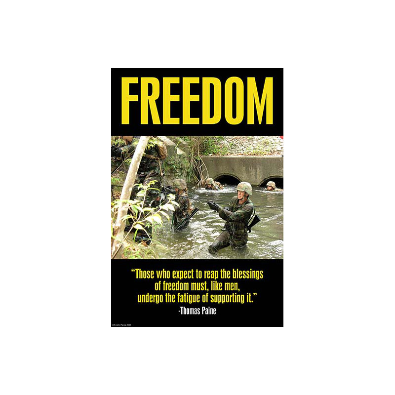 « freedom » par wilbur pierce-impression de publicités, H 30 po x l 20 po