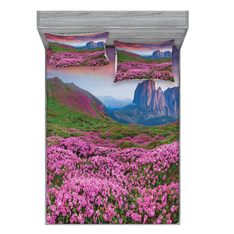 Microfiber Sheet Set, Queen Sheet Set with Fitted Sheet