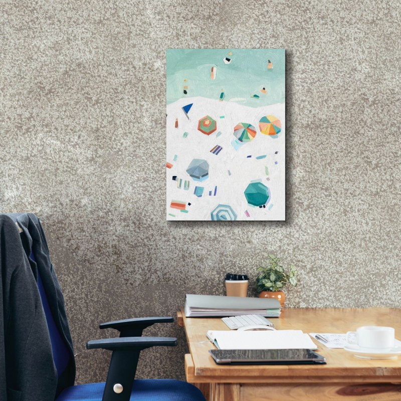 «Beach Vista II» par Emma Scarvey, art mural sur toile, H 26 po x l 18 po x P 0,75 po