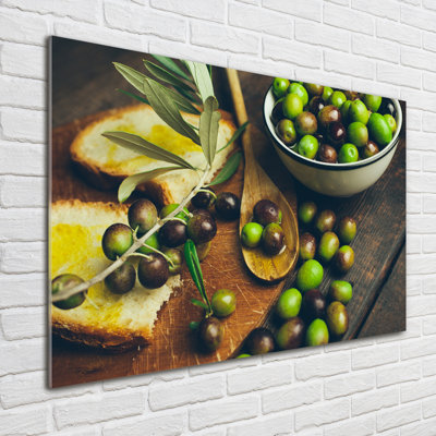 Olives - No Frame Print on Glass