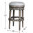 Mehar Swivel Backless Bar & Counter Stool-1940501539-1932828992-1964429744