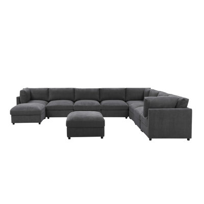 Greatstian Corduroy Upholstered Modular Sectional