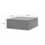 Table basse moderne en noyer de 35,4 po x 35,4 po x 17,7 po | 100% panneau de fibres à densité moyenne avec une épaisseur de 0,7 pouce | Conception élégante de couleur unie, parfaite pour les salons et les salons | Mobilier durable et élégant pour toute maison-1637468488
