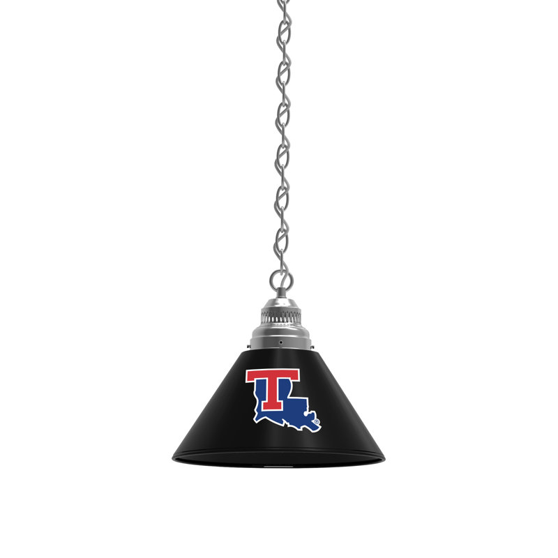 1 - Light Single Pendant, Chrome, Louisiana Tech Bulldogs