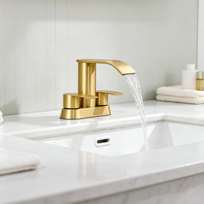 Robinet de salle de bain cascade en acier inoxydable SUS304 avec bonde escamotable, robinet de lavabo moderne à poignée unique