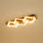 3-light Rectangle Dimmable Led Flush Mount