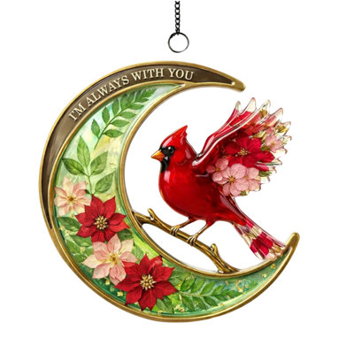 Outdoor Window Pendant With Red Bird Decoration Pendant