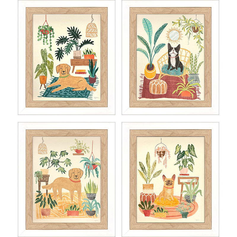 Urban Jungle Dogs S/4 Print Urban Paragon
