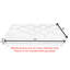 Matelas de futon simple en mousse à mémoire de forme 5 po Lavendon-1182904014-1182904015