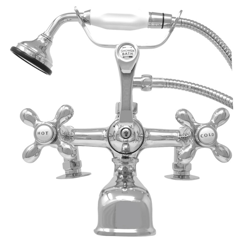 Robinet de baignoire à fixation sur comptoir British Téléphone (P0341) par Strom Living, Chrome