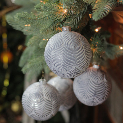 Antique Glass Christmas Ball Ornaments 4" (100mm)