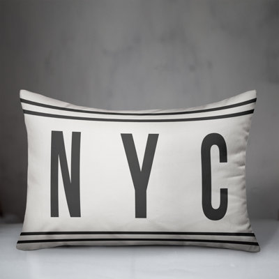 NYC NYC Stripes Lumbar Pillow