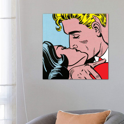 «Kiss I» par Toni Sanchez - impression d'art graphique