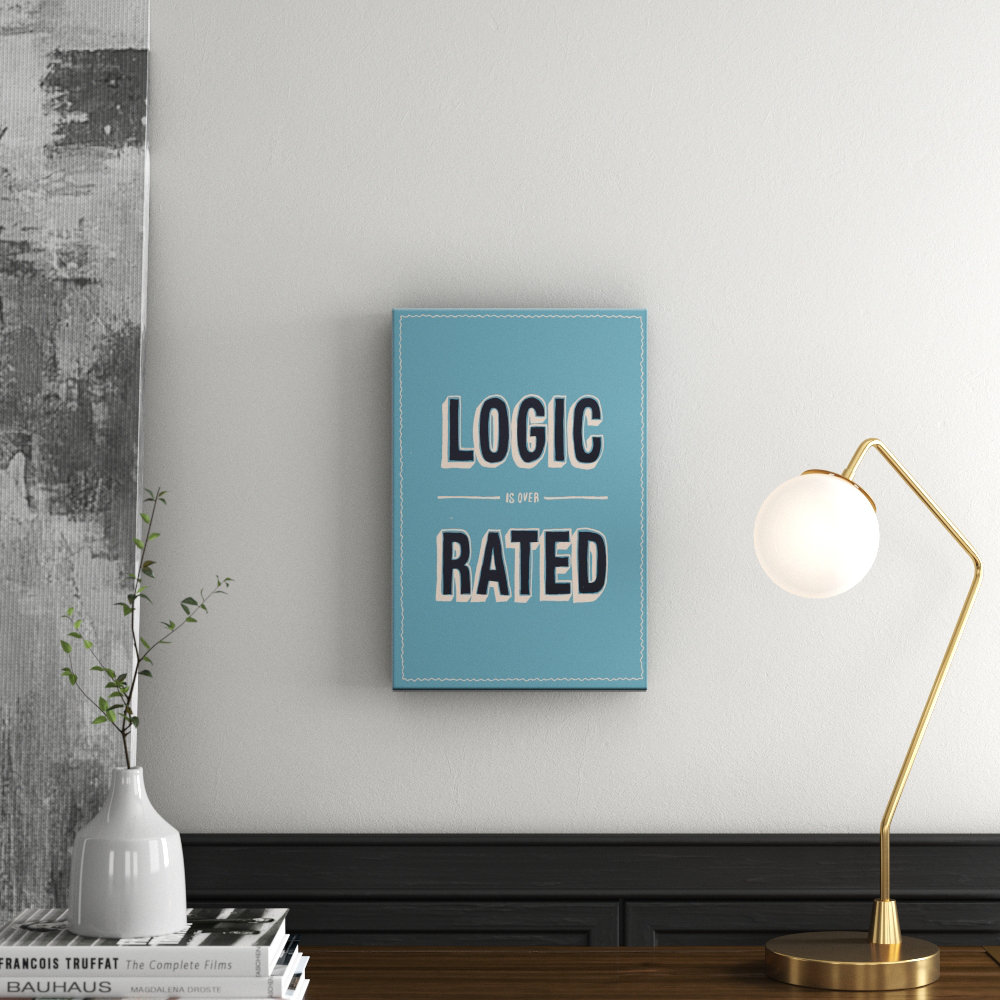 Logic by Steve Leadbeater Typography Wrapped on Canvas