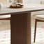 Table de style français, fusion de bois et de pierre-110063785