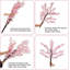 Arbre de cerisier en fleurs 72 po