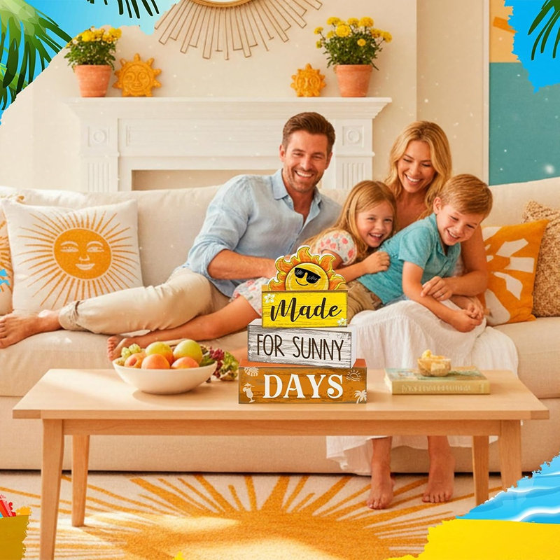 Ensemble de 4 décorations pour table d'été