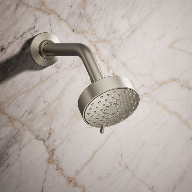 Awaken G90 Flood Fixed Shower Head, Vibrant Brushed Nickel, 1.75 GPM