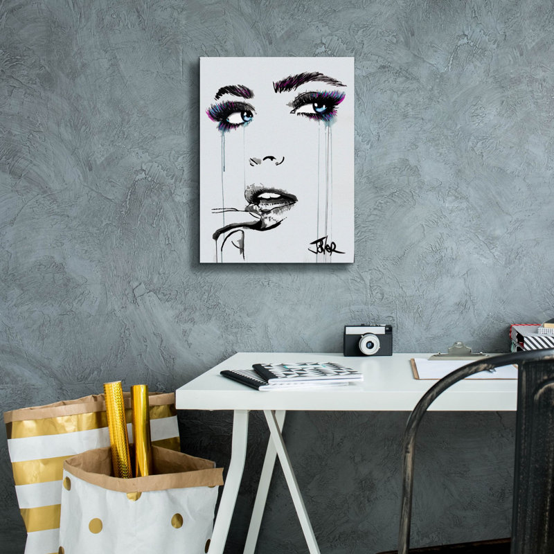 «Say You Will» par Loui Jover, art mural sur toile, H 16 po x l 12 po