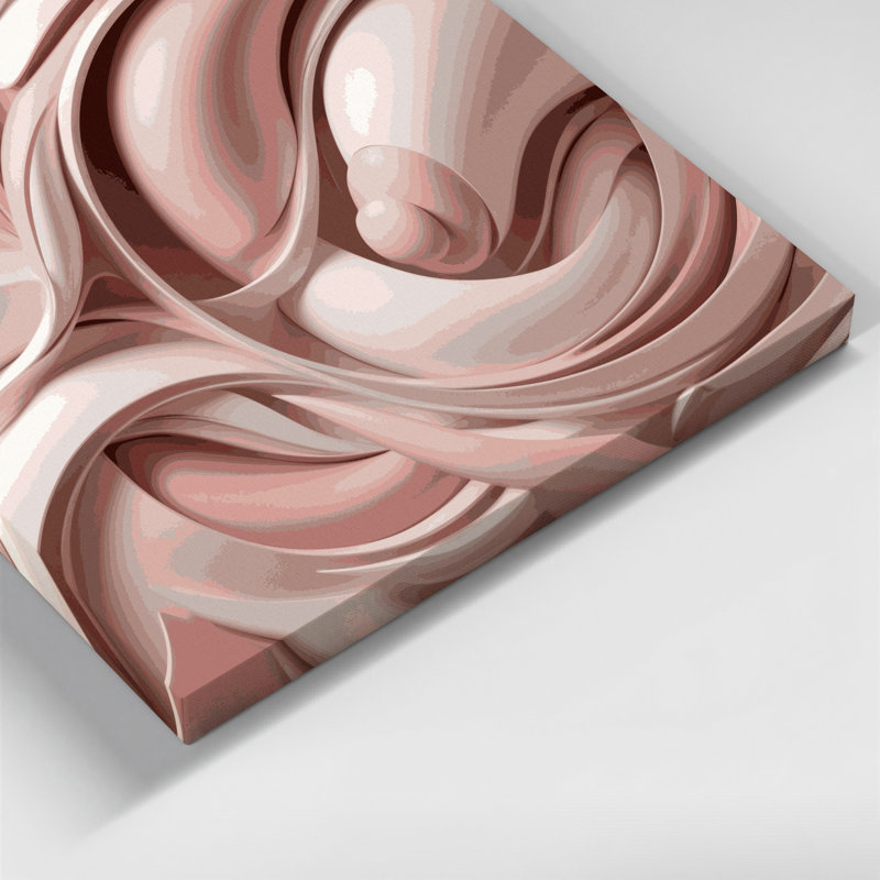 Biomorphic Abstraction 67 Brown Canvas Wall Art, 11" H x 14" W