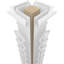 Carré côtier classique Craftsman non effilé avec colonne toscane et base toscane-70785554