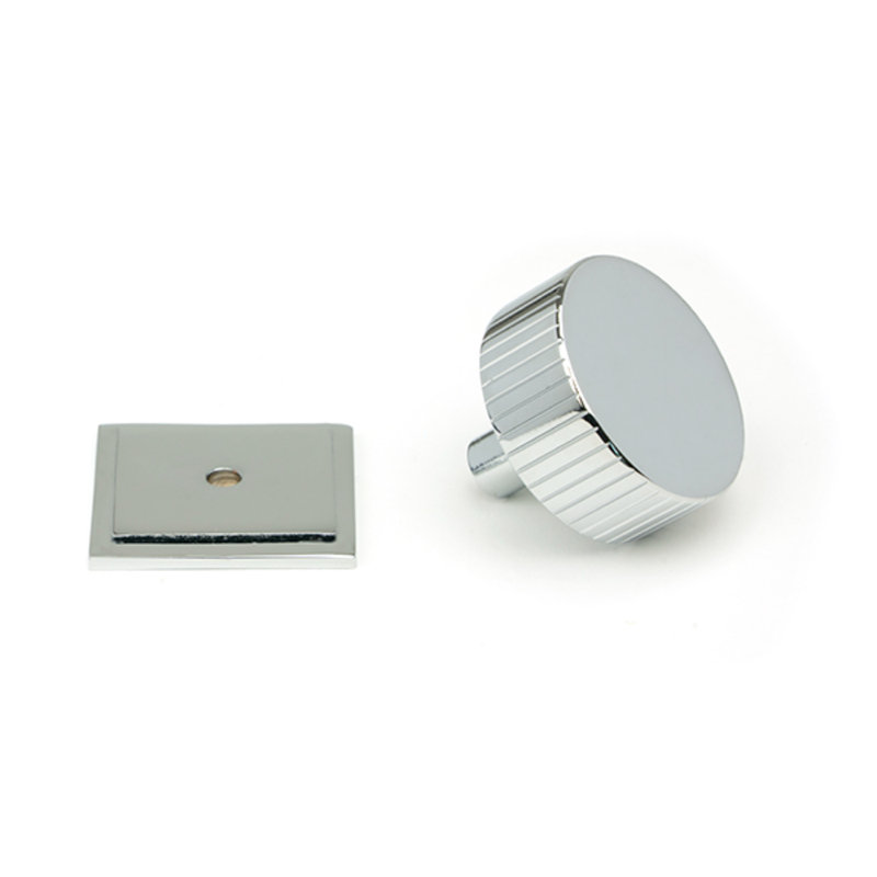 40mm Square Knob, Polished Chrome