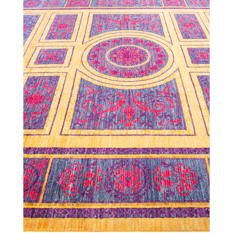 Hilliary One-of-a-Kind 8' 10" X 11' 10" Hand Knotted Area Rug