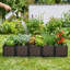 Jardinière surélevée modulaire à 5 compartiments avec pieds - Montage facile sans outil - Arrosage automatique et bouchons de drainage - Idéale pour la culture de légumes, d'herbes aromatiques et de fleurs sur la terrasse, le balcon ou dans le jardin.