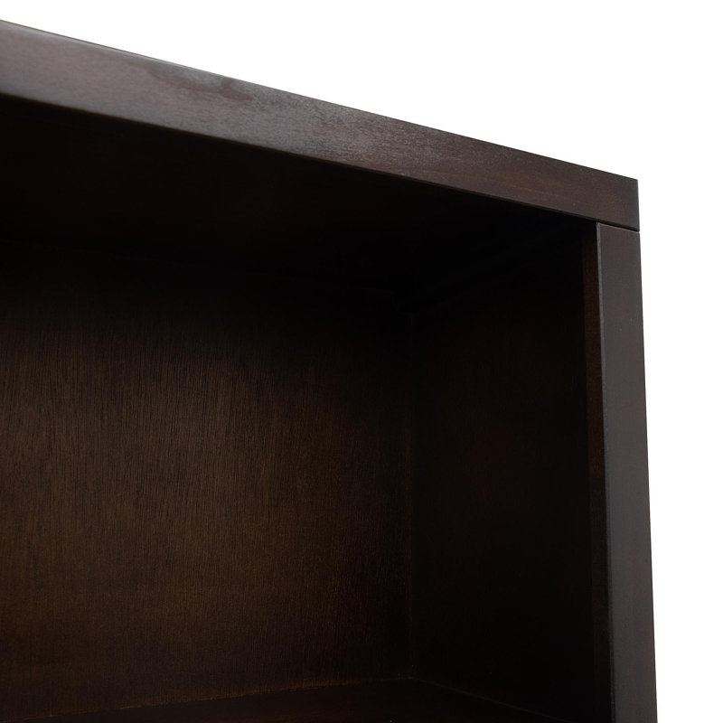 Bibliothèque Radiance 60 po de haut, aucun assemblage requis, finition bois de rose, Cerisier