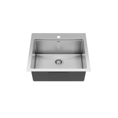 Elite Workstation 25'' L Drop-In Single Bowl Stainless Steel Kitchen Sink