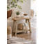 Table d'appoint en bois récupéré 26 po | Table de bout étroite rustique