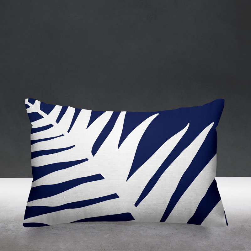 Housse et insert de coussin rectangulaire Fielding, Bleu marine