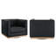 Chaise d'appoint pivotante rembourrée-922128099