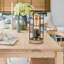 Lampe de table Industiral avec base en bois