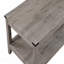 Ensemble de 3 tables basses rectangulaires en bois et 3 tables de bout carrées assorties à finition gris brun