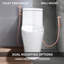 Bidet rond à main avec robinet avec douchette pour bidet