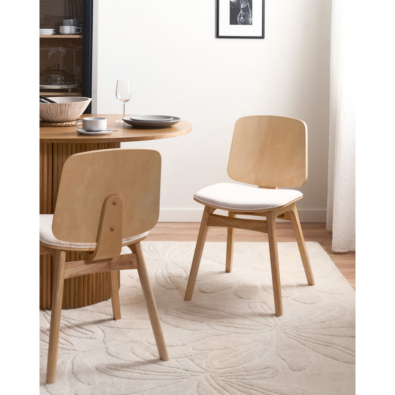 Antrim 46 cm H Upholstered Fabric Dining Chair in Beige