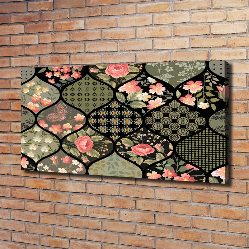 Floral Pattern - Wrapped Canvas Print