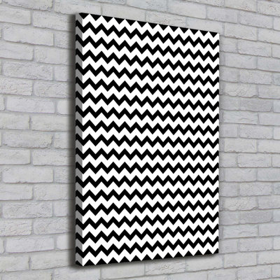 Zigzags - Wrapped Canvas Print